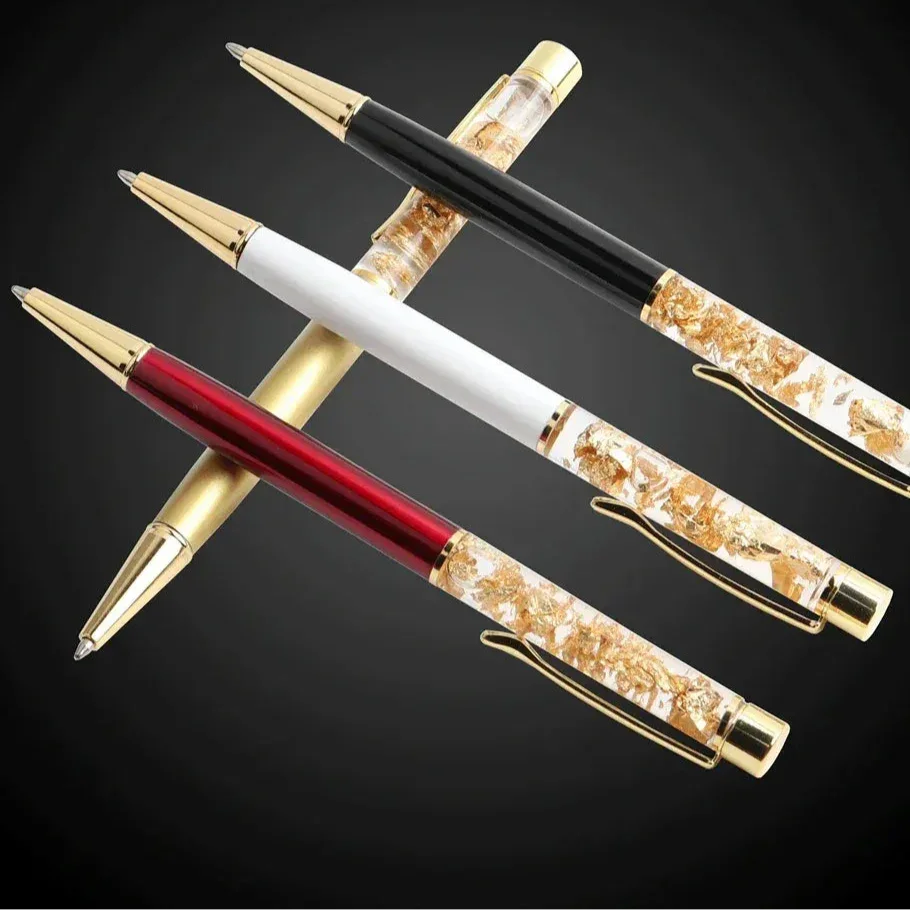 Golden Cascade Flakes Ballpoint Pen - KawaiWorld