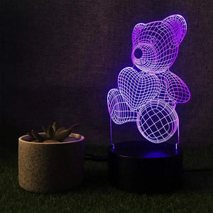 Teddy HeartLoom Love LED Lamp - KawaiWorld
