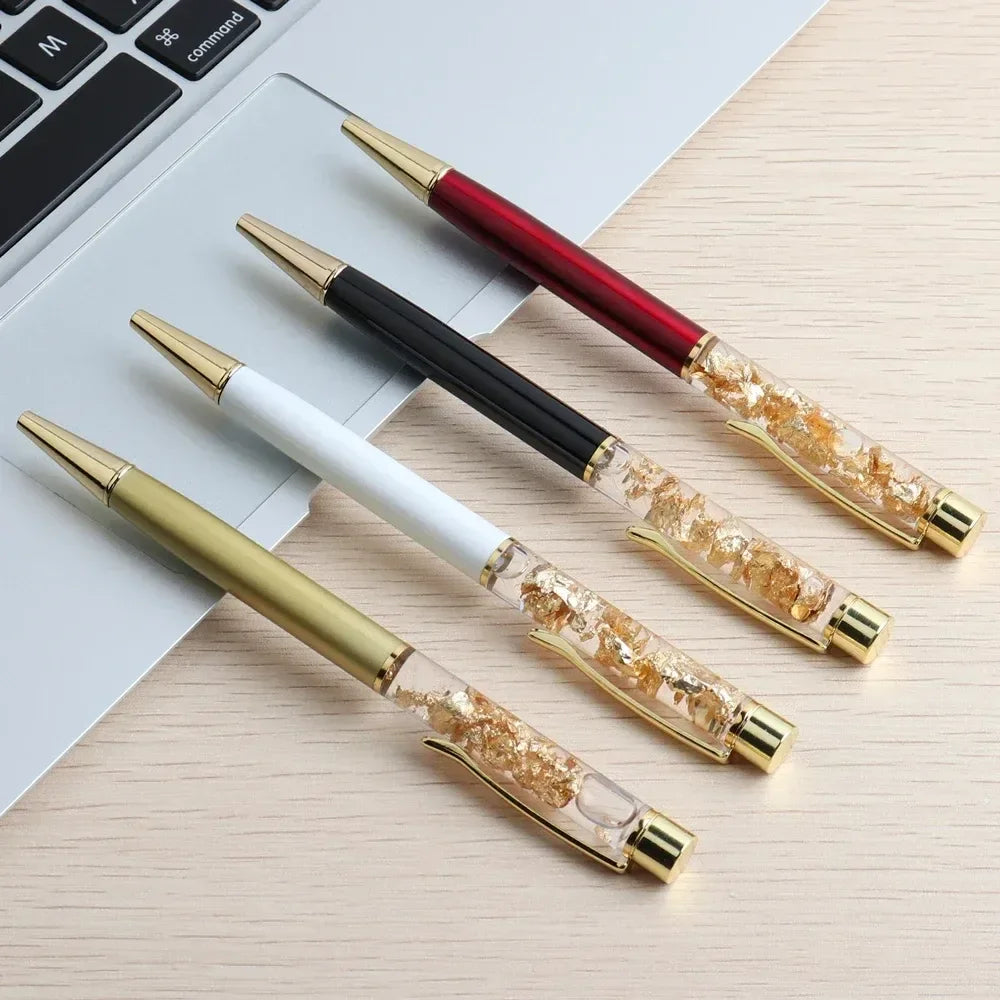 Golden Cascade Flakes Ballpoint Pen - KawaiWorld