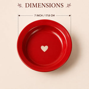 Sweetheart Ceramic Serving Plate
