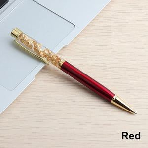 Golden Cascade Flakes Ballpoint Pen - KawaiWorld