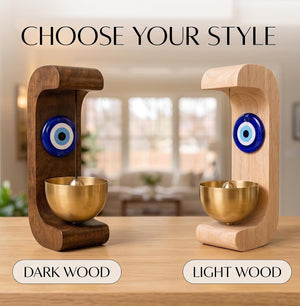 ZenHarmony Om Solid Wood & Brass Magnetic Doorbell