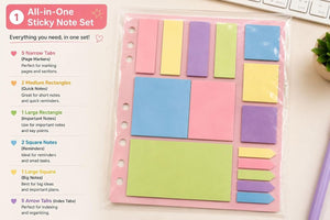 Rainbow Organizer Sticky Note for Students Set of 375 Sheets