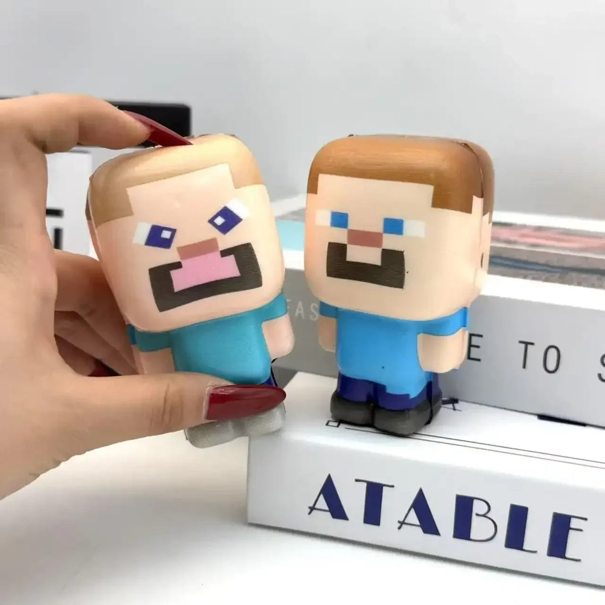 Minecraft Pixel Character Sensory Foam Squishy Toy