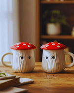 Woodland Mushroom Lidded Coffee Cup