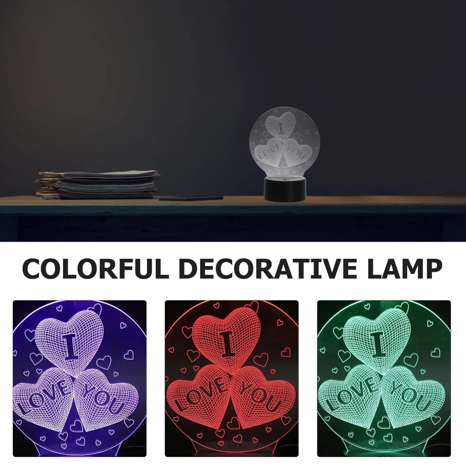ILoveYou Heart Spark LED Lamp - KawaiWorld