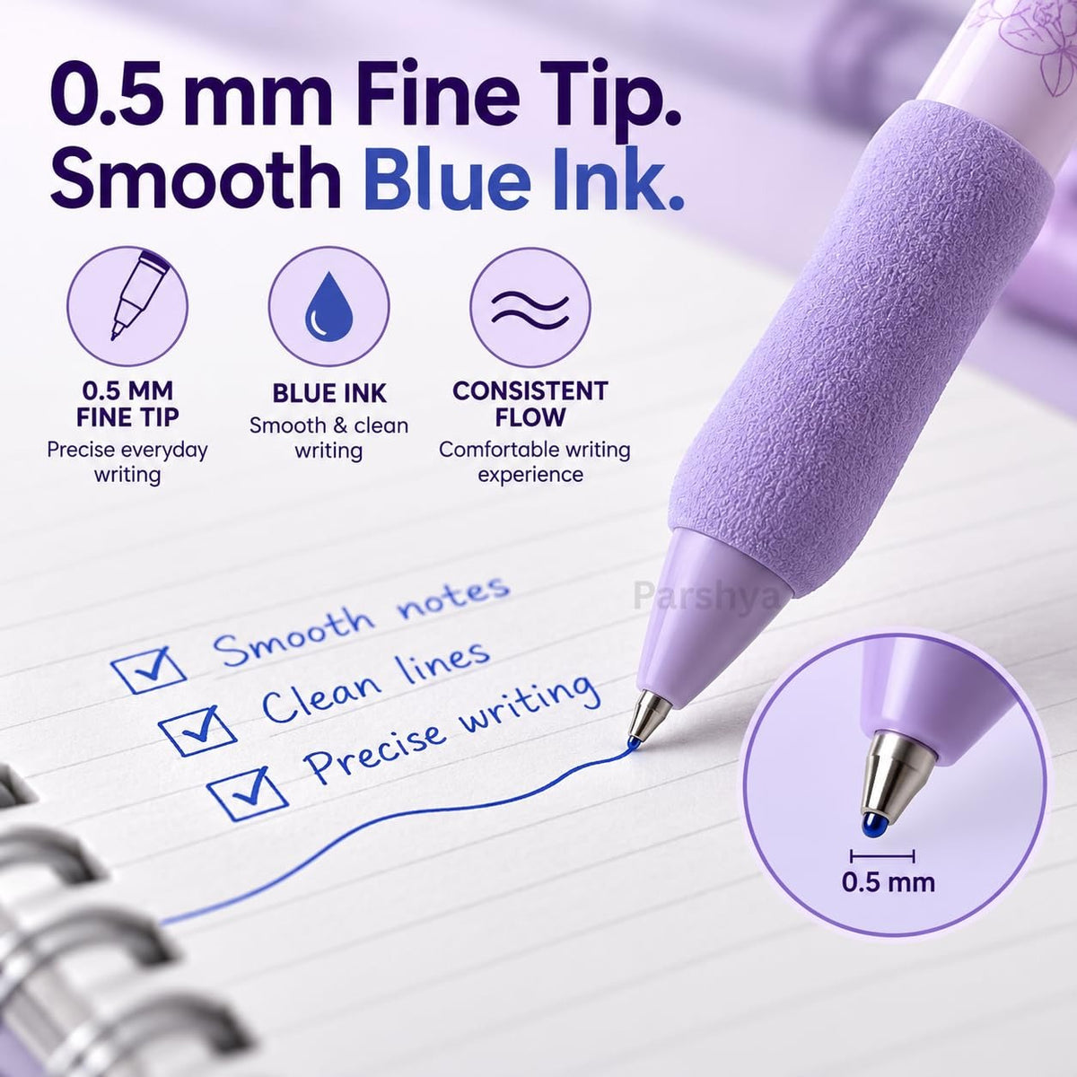 SugarSoft Velvet Pastel Aesthetic Gel Pen Set