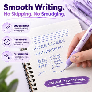 SugarSoft Velvet Pastel Aesthetic Gel Pen Set