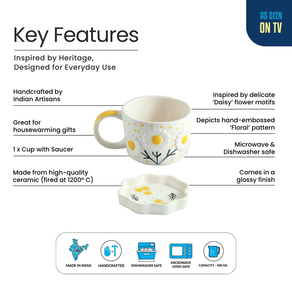 The Daisy Bloom Cup & Saucer