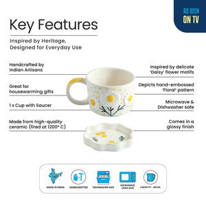 The Daisy Bloom Cup & Saucer