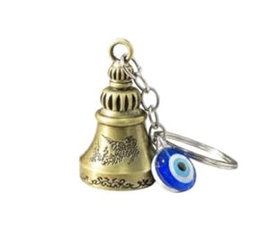 Traditional Protective Evil Eye Bell Keyring