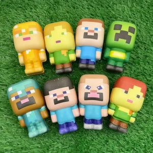 Minecraft Pixel Character Sensory Foam Squishy Toy