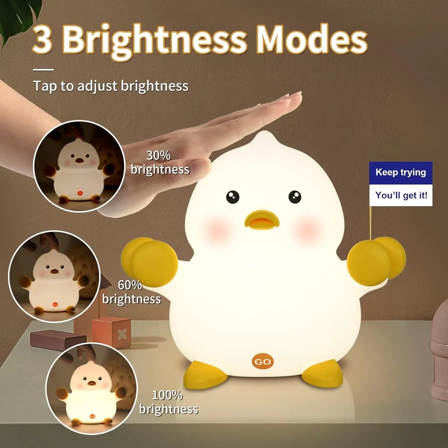 Fighting Duck Combat Quack Night Light - KawaiWorld