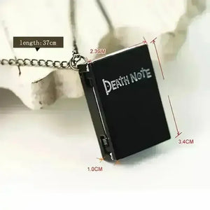 Death Note Themed Mini Book Pocket Watch & Necklace