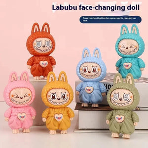 Labubu Chameleon Face Changing Keychain - KawaiWorld