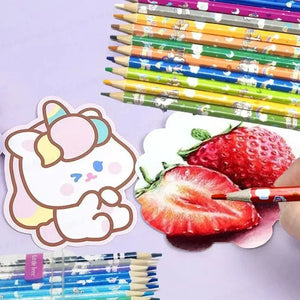 Unicorn Colour Pencil Set for Kids (24 Pcs)