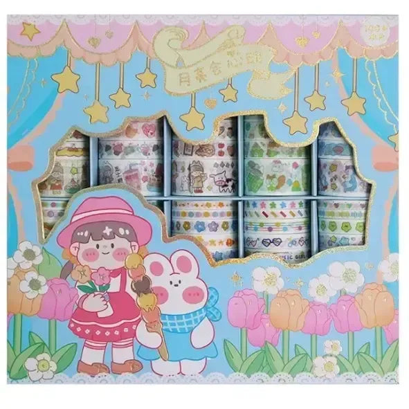 Infinite Pastel Washi Tape (Box of 100) - KawaiWorld
