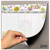 A3 Magnetic Floral Weekly Planner - KawaiWorld