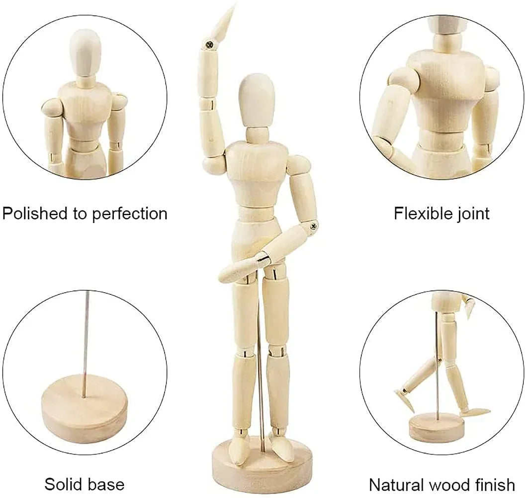 Articulated Wooden Flex Mannequin - KawaiWorld