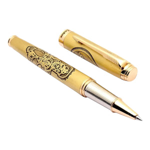 Luxury Metallic Engraved Religious & Cultural Executive Rollerball Pen (Extended Edition)