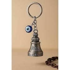 Traditional Protective Evil Eye Bell Keyring