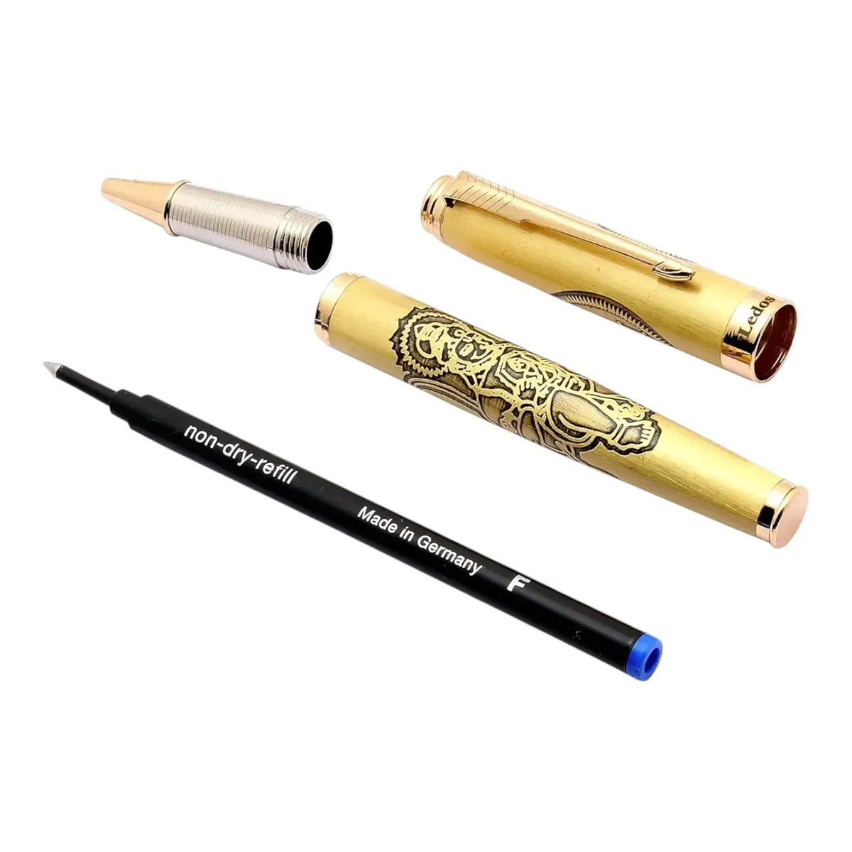 Luxury Metallic Engraved Religious & Cultural Executive Rollerball Pen (Extended Edition)