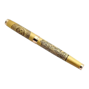 Luxury Metallic Engraved Religious & Cultural Executive Rollerball Pen (Extended Edition)