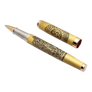 Luxury Metallic Engraved Religious & Cultural Executive Rollerball Pen (Extended Edition)