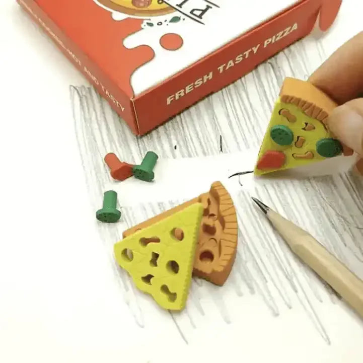 Eraserly Delicious Pizza Eraser (Set of 7) - KawaiWorld