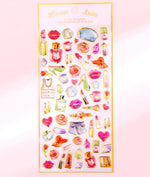 Parisian Glam Watercolor Sticker Sheets - KawaiWorld