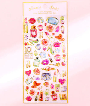 Parisian Glam Watercolor Sticker Sheets - KawaiWorld