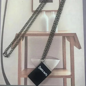 Death Note Themed Mini Book Pocket Watch & Necklace