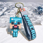 Minecraft Character 3D Silicone Keychain