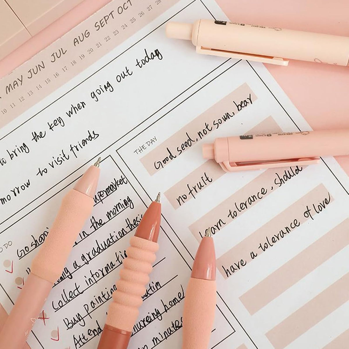 Flower Story Blossom Blush Aesthetic Gel Pen Set