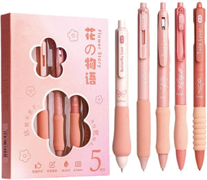 Flower Story Blossom Blush Aesthetic Gel Pen Set