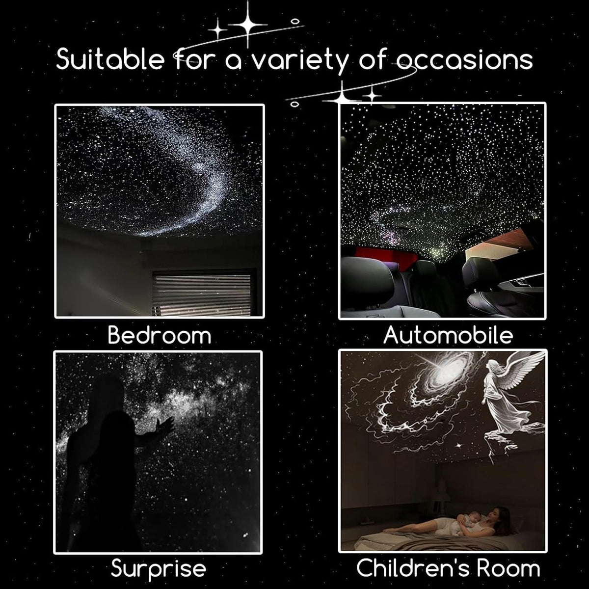 Starry Sky Galaxy Projector Nightlight